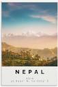 Amazon.com: Nepal Poster Colorful Print, Nepal Wall Art, Nepal ...