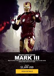 Iron Man Armor Costume Mark Iii Armor Is The First Red Gold Painting Iron Man Armor In The Movie Classic Never Goes Out Iron Man Suit Iron Man Iron Man Armor