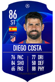 Costa began his football career in his native brazil before joining braga in portugal in 2006, aged 17. Diego Da Silva Costa Fifa 19 Spieler Statistik Card Preis