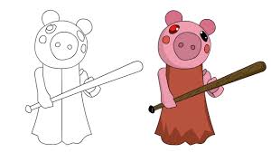 Piggy from roblox new coloring pages. Coloring Pages Roblox Piggy Fastsharevn