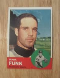 Frank Funk 1963 Topps #476 Trading Card MLB Baseball Milwaukee Braves