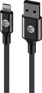 At T 10 Foot Usb A To Lightning Cable Black From At T