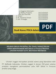 Astra daihatsu motor, jakarta) alif cholisana. Studi Kasus Pdca Dalam Industri Barang
