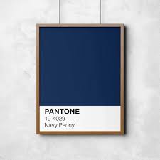 pantone print navy peony fall trends 2017 colour etsy in 2021 blue paint swatches palette online
