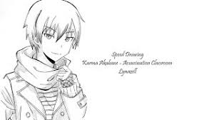 Download and print free itona horibe coloring pages. Speed Drawing Karma Akabane Assassination Classroom Youtube