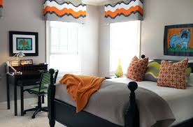 Decorations orange and grey bedroom decor orange and grey paint. Gray And Orange Boys Room Contemporary Boy S Room Lucy And Company