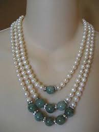 Renkli Incili Kolye Modelleri Beaded Jewelry Bead Jewellery Jewelry Patterns