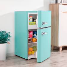 This is one of the largest certified propane refrigerators in the world, with a 16.1 cu. Insignia Retro 3 1 Cu Ft Mini Fridge With Top Freezer Cool Mint Green Ns Cfr32mt1 Best Buy