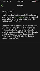 You can use it when you shopping return to shop.shakeshack.com to go on shopping and proceed to checkout page. Free Burger At Shake Shack