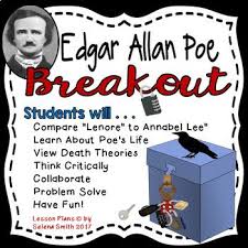 His master who was probably a sailor. Edgar Allan Poe Breakout Box Engaging Challenging And Fun Way To Help Students Become Familiar With P Teaching Literature Literature Lessons Edgar Allan Poe