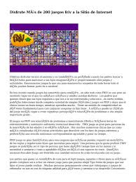 También tenemos juegos friv 2020 de amor donde puedes encontrar al chico de tus sueños o quizas crearlo tu misma siguiendo tus ideales. Disfrute Mas De 200 Juegos Friv A La Sitio De Internet Adultos Internet
