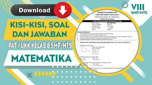 2.animasi untuk mengubah posisi objek adalah. Terkini Soal Ukk Matematika Kelas 8 Semester 2 Dan Kunci Jawaban