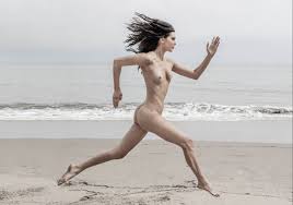 Kendall Jenner running nude on the beach Pic | Sex.com