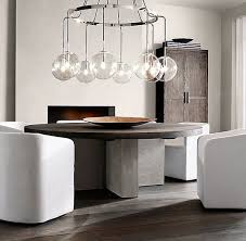 Rh Modern S Concrete Pier Round Dining Table Postmodern Design On A Substantial Scale Restoration Hardware Dining Room Concrete Dining Table Round Dining Table