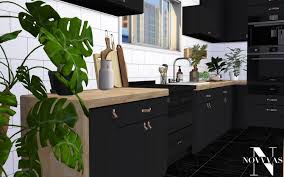 Sims 4 kitchen cc • custom content downloads. Folha Kitchen At Novvvas Sims 4 Updates