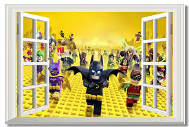 Custom Canvas Wall Decals Window The Lego Batman Movie