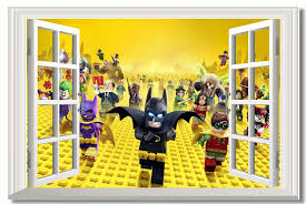 custom canvas wall decals window the lego batman movie