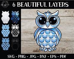Free Free Layered Owl Svg 785 SVG PNG EPS DXF File