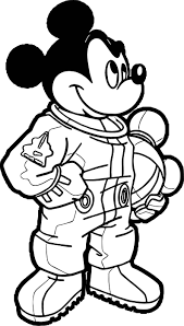 Awesome Astronaut Mickey Mouse Coloring Page Mickey Mouse Coloring Pages Cartoon Coloring Pages Space Coloring Pages