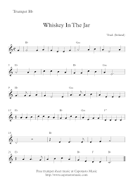 It's overlooked because it's possible to play the trumpet with shallow air support. Free Printable Sheet Music Free Easy Trumpet Sheet Music Whiskey In The Jar