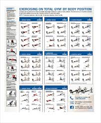 Exercise Chart Templates 9 Free Sample Example Format