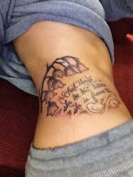 Thigh Though She Be But Little She Is Fierce Tattoo Lily Of The Valley On Side Of Hip Although She Be But Little She Is Fierce Fierce Tattoo Thigh Tattoo Tattoo Quotes