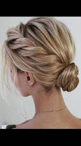 Six Hairstyles Bun Braids Wavy Pinterest