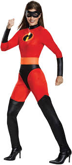 Disguise Women's Mrs. Incredible Classic Adult Costume, red, S (4-6)