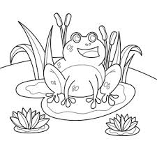 Frogs are supposed to be great swimmers. Premium Vector Frog Eating Fly Coloring Page