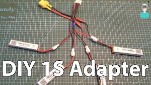 How to charge lipo batteries in parallel. Diy 1s Lipo Battery Adapter Charge Multiple 1s Batteries Using Your Regular Charger Youtube