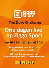 Beleef 24/7 de allermooiste duels op ziggo sport. The Duke Challenge Uitzendtijden Op Ziggo Sport Knbb