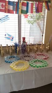 Beer Olympics Birthday Party Jell O Shots Laid Out To Look Like The Rings Beer Theme Beer Olympics Party Beer Olympic