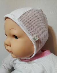 Ivory White Rib Knit Baby Pilot Hat-giddy Baby Hat-hat With Ties or  Snaps-hearing Aid Hat-size NB-36 Mo-soft Rib Knit Fabric-mesh Pilot Hat