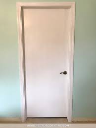 An Easy Inexpensive Way To Update Flush Flat Panel Interior Doors With Molding Addicted 2 Decorating Doors Interior Diy Interior Doors Solid Wood Interior Door