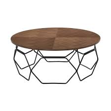 Stockholm coffee table, walnut veneer, 707/8x231/4 the table surface in walnut veneer and legs in solid walnut give a warm, natural feeling to your room. Cosmo Walnut Veneer Coffee Table With Black Metal Base Overstock 33426098