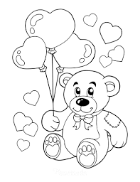 Free animals coloring pages to print and download. 50 Free Printable Valentine S Day Coloring Pages