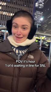 Hour 1 waiting in line for SNL. Stay tuned to see if we get in #snl #n...