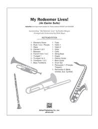 my redeemer lives drums mark hayes choral pax sheet