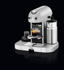 The Nespresso Gran Maestria Single Serve Espresso Maker Has A Cup Warmer On The Side That Uses Hot Water To Heat Cups Prior Nespresso Espresso Maker Hot Water
