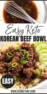 Easy Keto Korean Ground Beef Bowl Recipe In 2020 Beef Bowl Recipe Ground Beef Bowl Recipe Ground Beef Recipes Easy