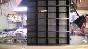 You must click to connect track parts and get cars to the finish line my sons new wall mounted hot wheel track. Hot Wheels Display Case Info Dan Tips