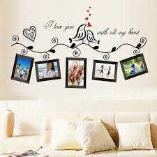 Colored Picture Frame Pattern Home Decoration Pvc Decorative Wall Stickers Wall Decor Stickers Family Tree Wall Decal Wall Sticker