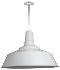 Barn Lighting 20 Pendant With Rigid Stem Farmhouse Outdoor Hanging Lights By Steel Lighting Co