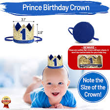 Disembelih untuknya pada hari ke tujuh, dicukur kepalanya dan diberi nama. Buy Bayi Lelaki Dekorasi Hari Lahir Pertama Dengan Mahkota Hari Jadi Hiasan Anak Hari Jadi Yang Pertama Kek Pesta Menghancurkan Parti Hari Jadi Yang Bahagia Dan Kerusi Tinggi Satu