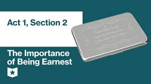 Litcharts assigns a color and icon to each theme in the importance of being earnest, which you can use to track the themes throughout the work. The Importance Of Being Earnest Act 1 Section 2 Summary Course Hero