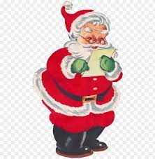 Search, discover and share your favorite santa checking list gifs. Father Clipart Retro Santa Checking List Clipart Png Image With Transparent Background Toppng