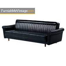 Free delivery over £40 to most of the uk great selection excellent customer service find everything for a beautiful home. Black Vinyl Convertible Harvey Probber Style Vintage Sofa Sleeper