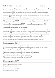 Hall Of Fame The Script Chords Lyrics Tutorial Gitarren Songs Gitarre Lieder Gitarrenlieder