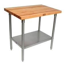 John Boos Work Table With Stainless Steel Base Kitchen Work Tables Stainless Steel Work Table Work Table