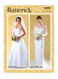 Check spelling or type a new query. Butterick Schnittmuster 6803 Damen Brautkleid Alfatex Webshop